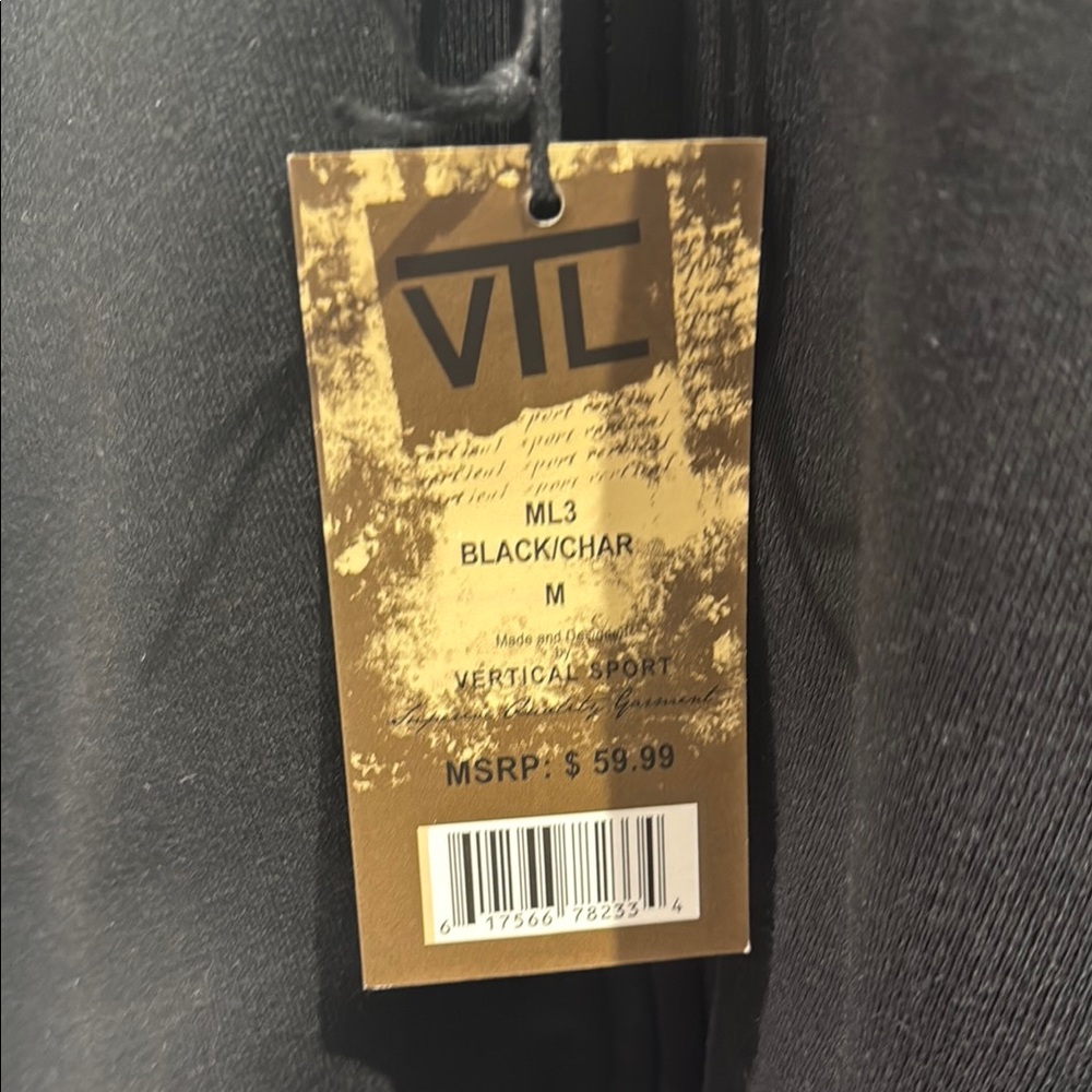 Black and Gray Zip-Up Hoodie - Picture 3 of 5